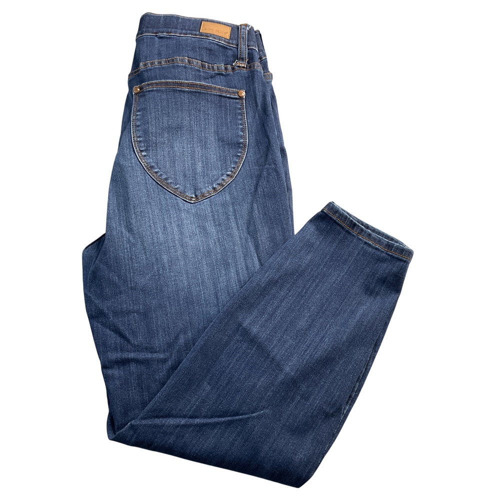 Judy Blue Pull On Skinnyโ Jeans Dark Wash Women's Size 16W Ankle Relaxed
